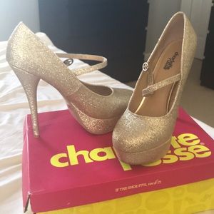 Gold Sparkly Heels